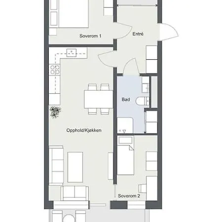 Central 2 Bedroom Στάβανγκερ